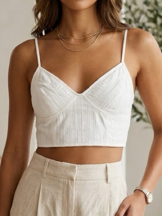 Free People Tops - Free People One White Cropped Tank